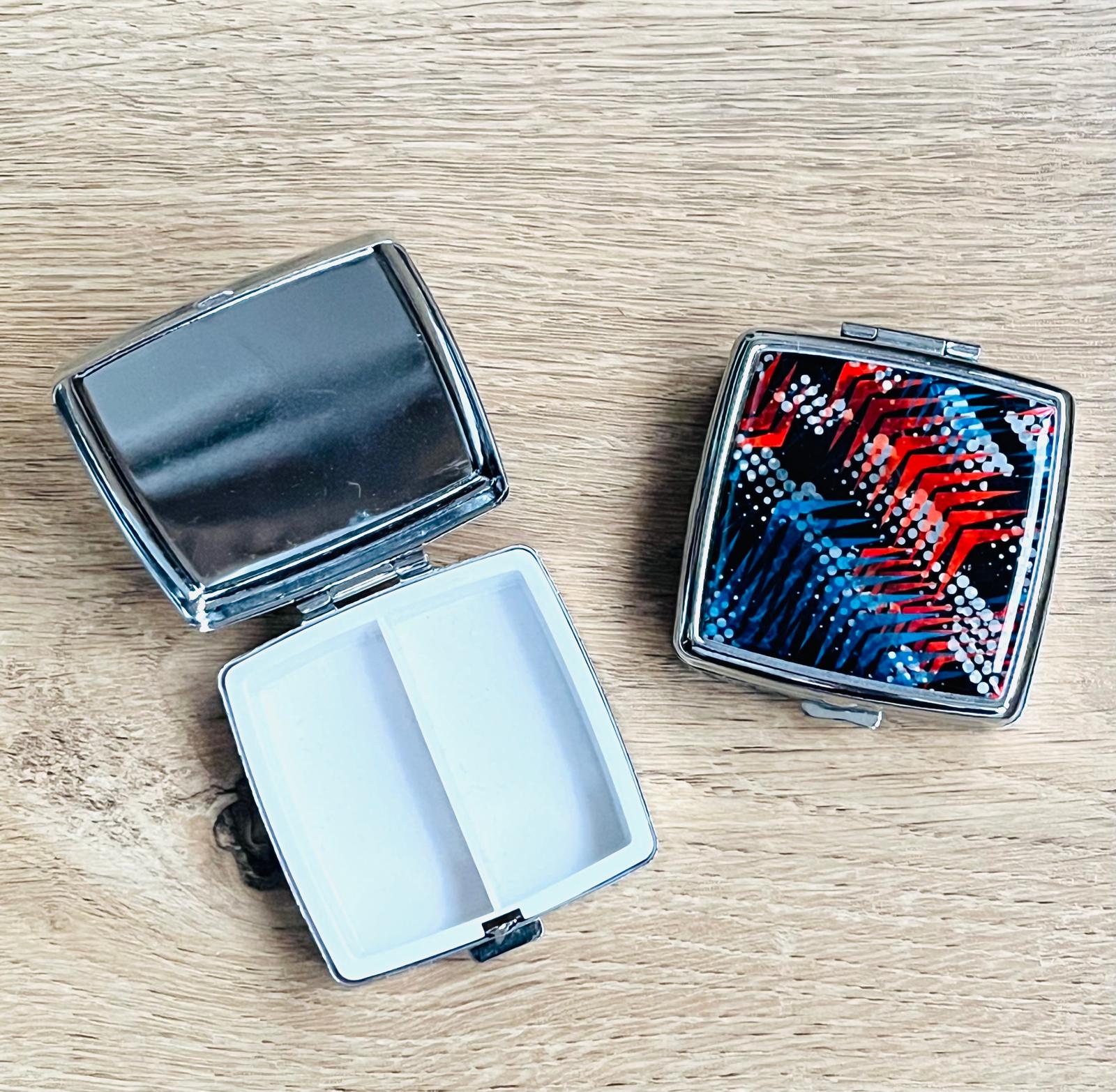 Metal 2 Bölmeli İlaç Kutusu 