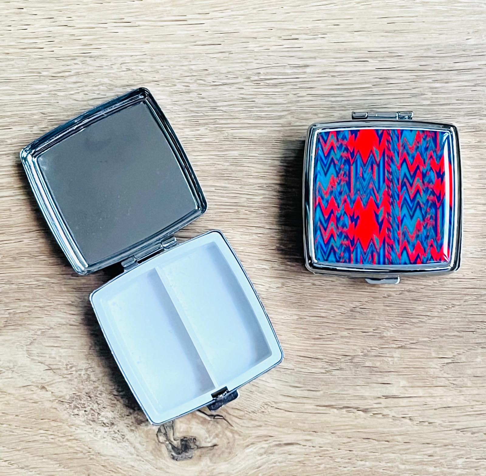 Metal 2 Bölmeli İlaç Kutusu 