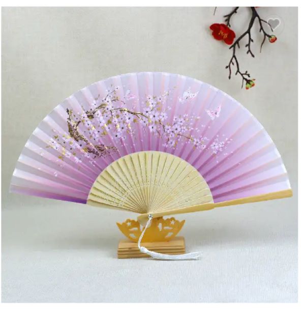 Bambu Kumaş Yelpaze 12 adet