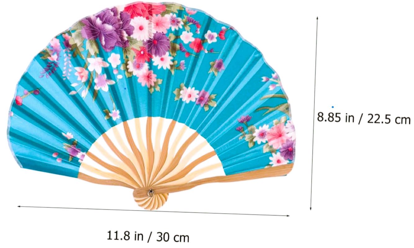Bambu Kumaş Yelpaze 12 adet