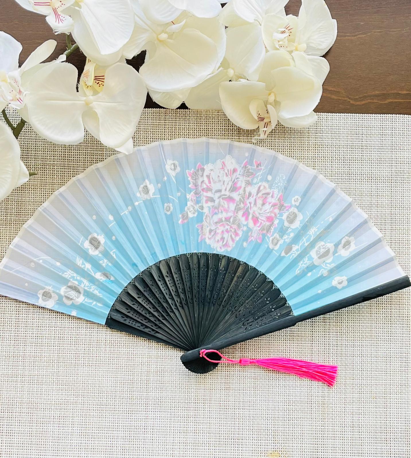 Bambu Kumaş Yelpaze 12 adet