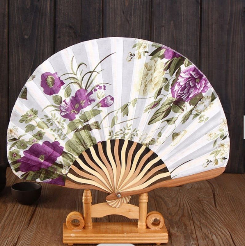 Bambu Kumaş Yelpaze 12 adet