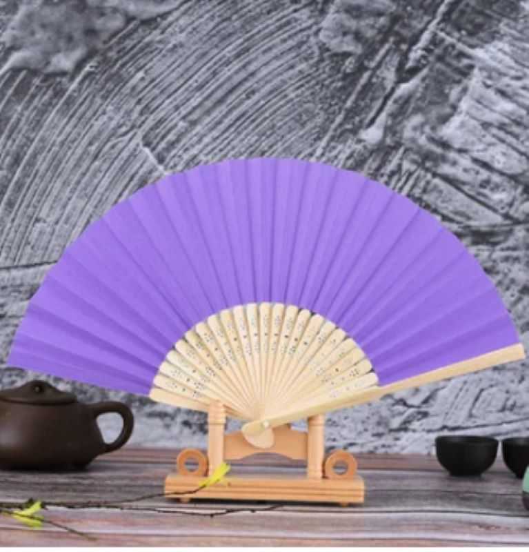 Bambu Kağıt Yelpaze 12 adet