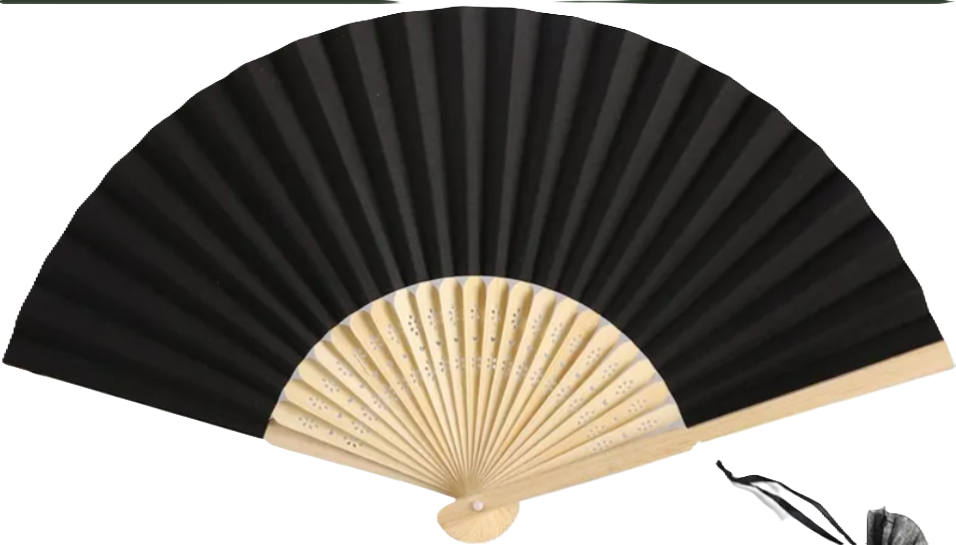 Bambu Kağıt Yelpaze 12 adet